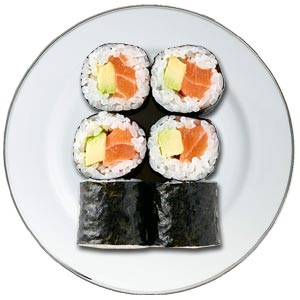 (03) Salmon Avocado Maki