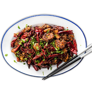 (38) SZE Chuan Beef Chilli Dry