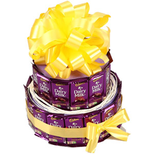 Elegant Tower Of Dairy Milk Chocolate 