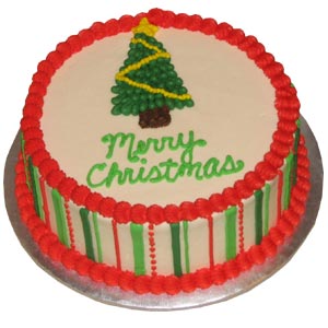 (06) 1 Pound Vanilla Christmas Cake