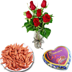 (02) Roses with pitha and chocolate