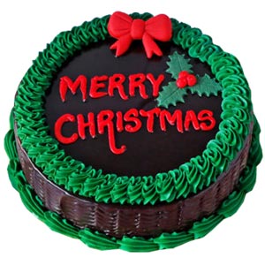 (03) 1 Pound Chocolate Christmas Cake