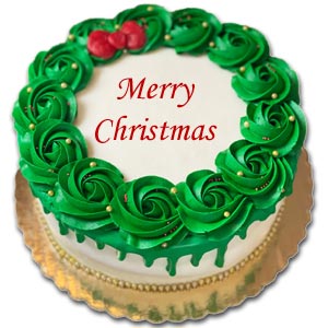 (01) 1 Pound Vanilla Christmas Cake