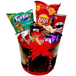 Assorted Snack and Chocolate Basket