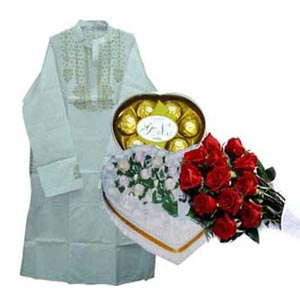 Panjabi,Chocolate,Flower W/Cake