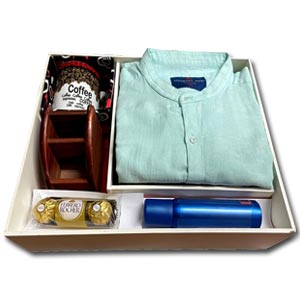 (23) Shirt, Mug & Perfume W/ Chocolates & Pen holder