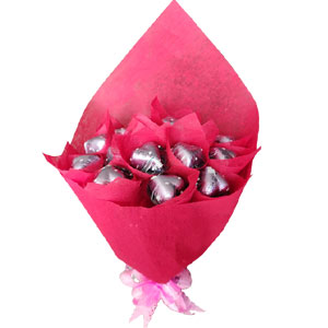 Heart Shaped Chocolate Bouquet