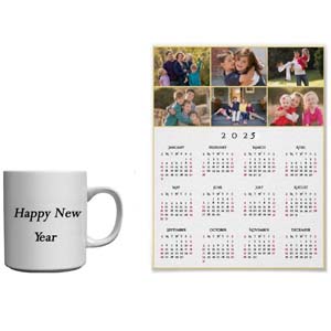 Personalized Calendar & New Year Mug