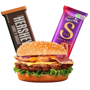 Burger Combo with Chocolates