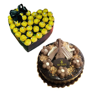 Choco Heart & Cake Delight