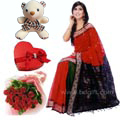 Sharee W/ 12 pcs Rose , Chocolate & Bear