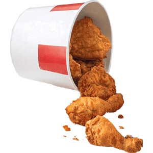 Burger King- 8 Pieces Fried Chicken Bucket