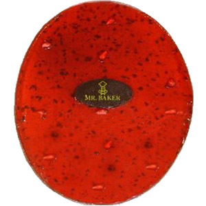 Mr. Baker - Raspberry Oval