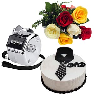 Roses W/ cake & tojbi