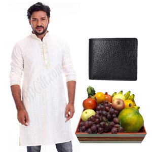 Fruit basket W/ panjabi & wallet