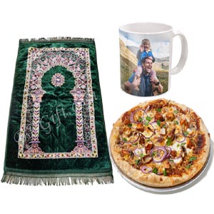 Pizza W/ mug & jainamaz