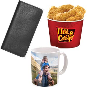 Chicken W/ photo mug & Purse