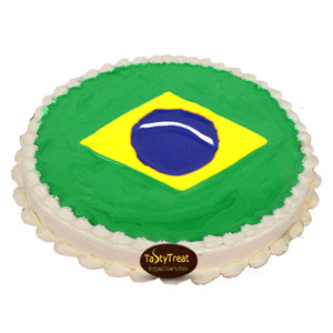 1 Pound World cup Themed  Brazil (chocolate)