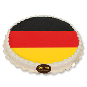 1 Pound World Cup Themed Cake -  Germany (vanilla)