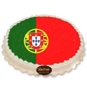 1 Pound World cup Themed Cake - Portugal  (chocolate)