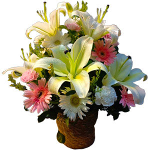 Charming Mixed Flower Basket