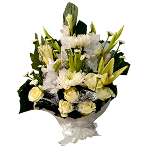 Mixed Flower Whiten Bouquet