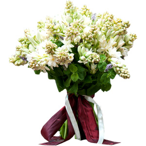 Two dozen Rajanigandha in a Bouquet
