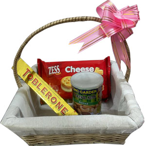 Nut, Crackers & Chocolate basket