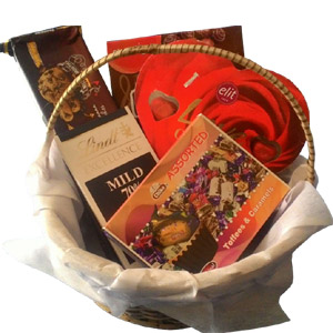 Wonderful chocolate basket
