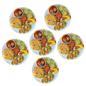 (10) Pizza burg iftar platter for 6 person