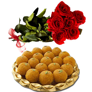 Sweets W/ Red Roses