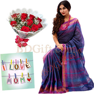 Sharee W/ Rose & Card