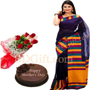 Sharee W/ cake & rose