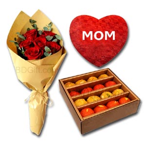 Flower W/ Sweets & Pillow