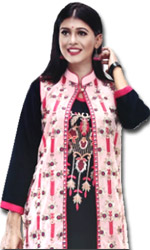 Jorjet and lilen combination Salwar Kameez