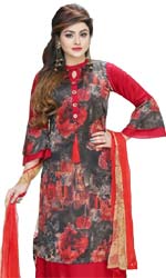 (36) Shamu Silk Salwar Kamiz
