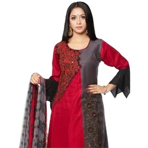 Lilen Salwar Kamiz W/ Georgette Orna