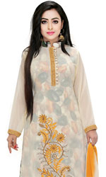 Jorjet & Silk combination Salwar Kameez