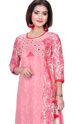 (58) Jorjet & Cotton combination Salwar Kameez