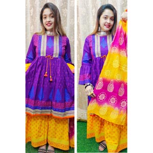 (53) 3 Piece Cotton Dress