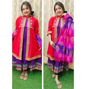 (29) 2 Piece Cotton Dress