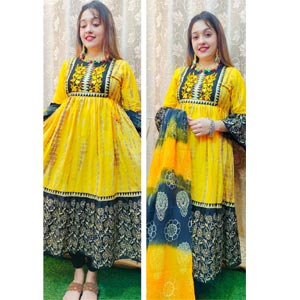 (27) 2 Piece Cotton Dress