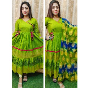 (33) 2 Piece Cotton Dress