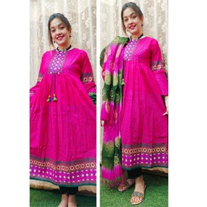 (30) 2 Piece Cotton Dress