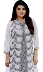 Lilen & jorjet combination Salwar Kameez