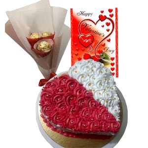 Cake W/ Chocolate & Card