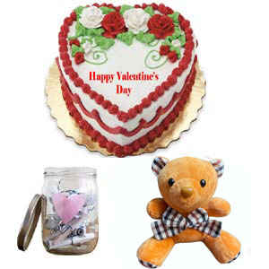 (28) Cake W/ Teddy Bear