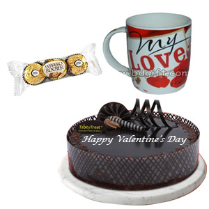 (31) Cake W/ Mug & Chocolate